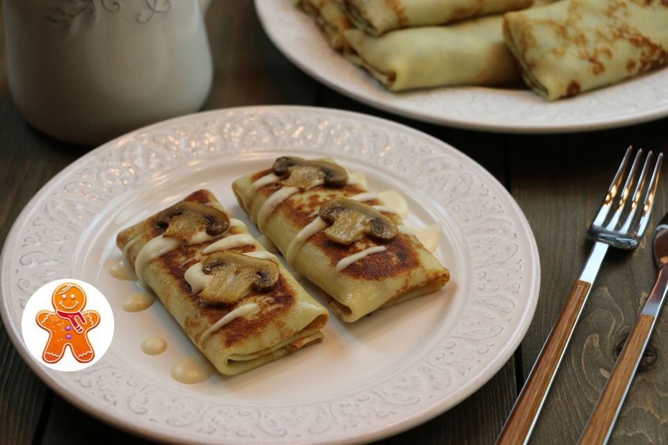 Блинчики с грибами: нежность и вкус в каждом укусе