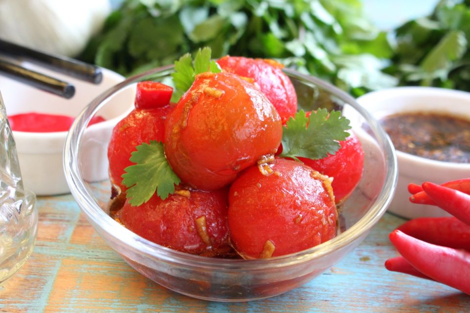 Оригинальные маринованные томаты кимчи