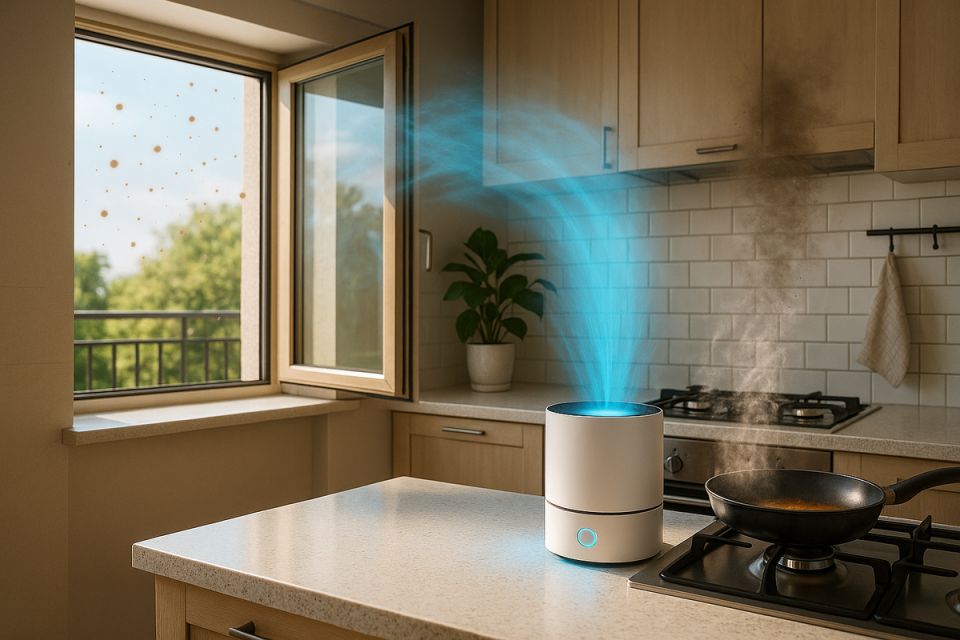 Как очистить воздух на кухне без химии: эксперимент с удивительными результатами