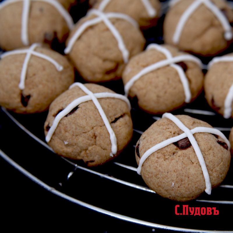 Уютная кривая вера в крестах: цельнозерновое печенье к Крещению