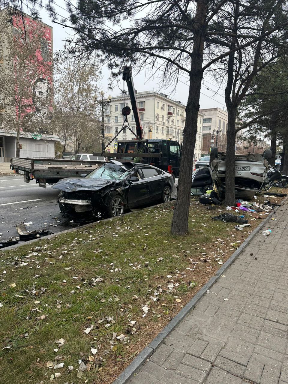 Прокуратурой Центрального района г. Хабаровска организовано проведение проверки по факту дорожно-транспортного происшествия, в результате которого погибло 3 человека Прокуратурой Центрального района г. Хабаровска организовано проведение проверки по факту дорожно-транспортного происшествия, в результате которого погибло 3 человека