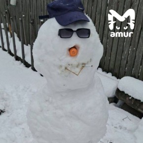 Настоящий парад снеговиков в Хабаровском крае