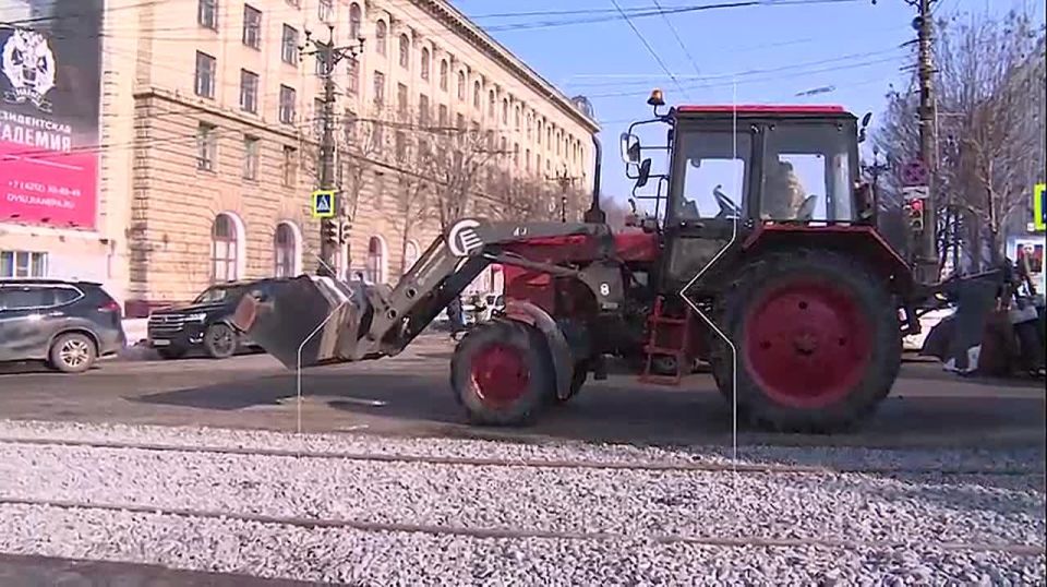 С завтрашнего дня работы на трамвайных путях в районе перекрёстка Шеронова — Муравьёва-Амурского будут начинаться около 19:00 и продолжаться до поздней ночи