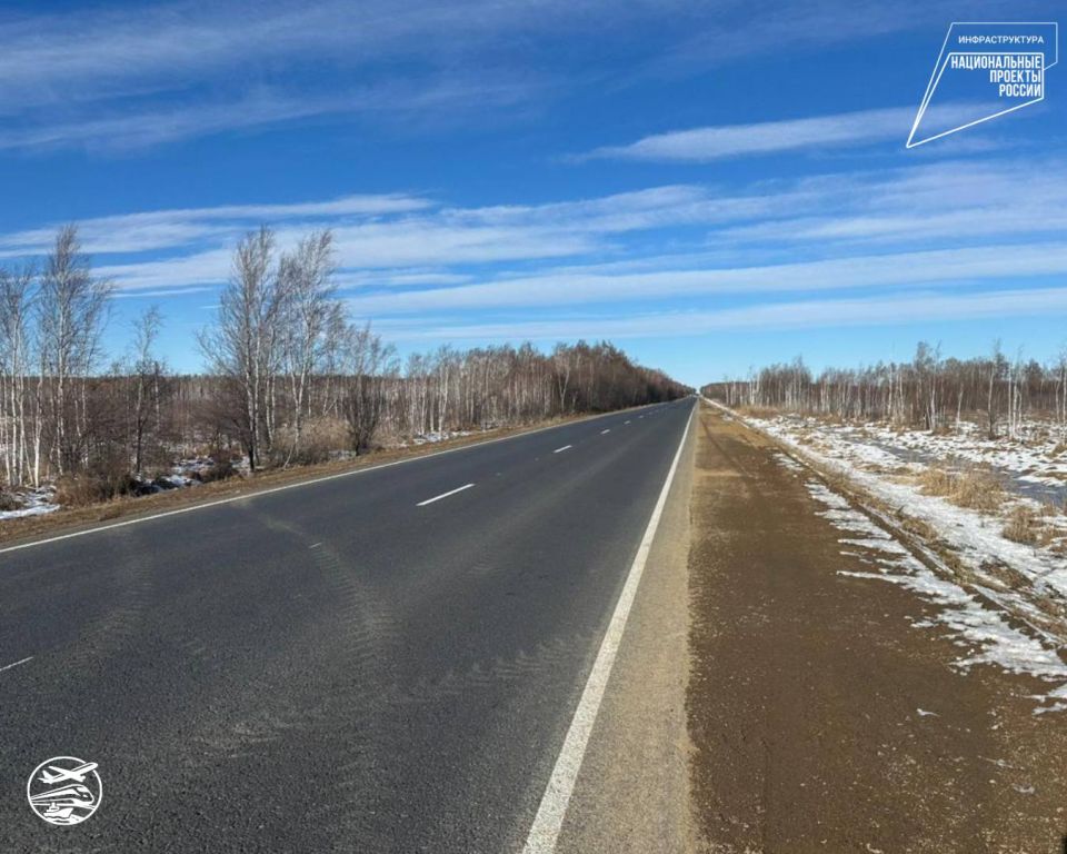 В Нанайском районе завершен ремонт дороги «Подъезд к селу Троицкое»