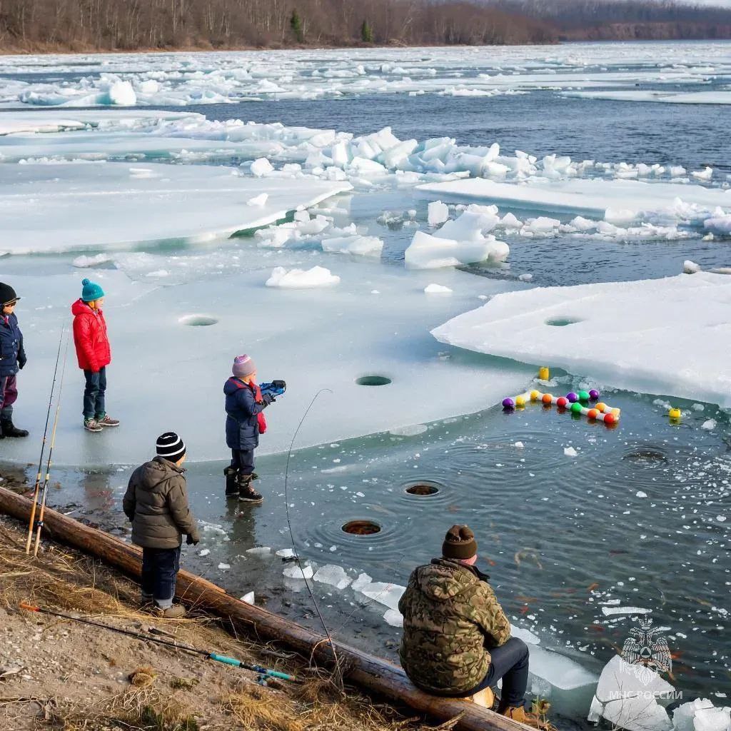 Выход на неокрепший лёд водоёмов Хабаровского края смертельно опасен