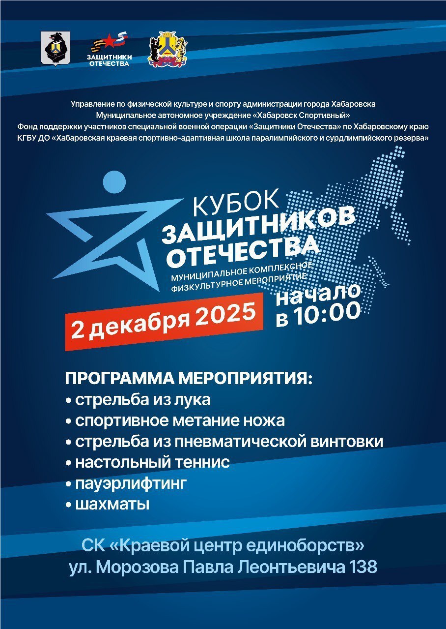 Муниципальное комплексное физкультурное мероприятие «Кубок Защитников Отечества» среди ветеранов СВО