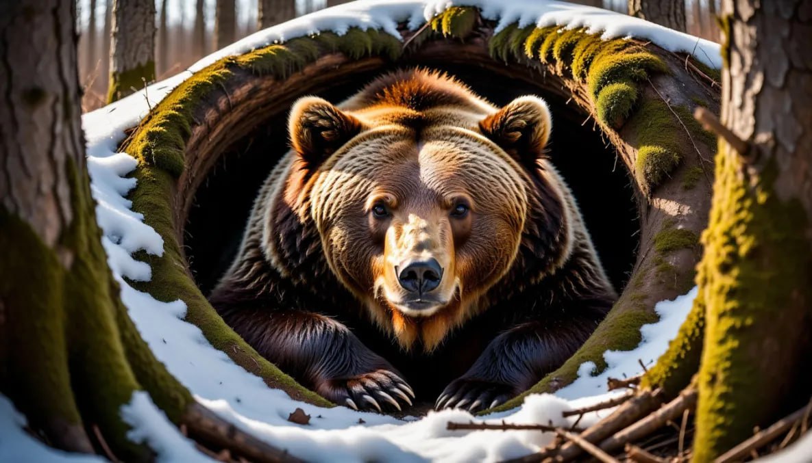 Медведи в Хабаровском крае залегли в спячку