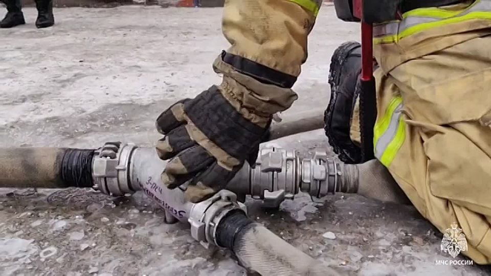 Пожар на улице Кирпичной в Хабаровске потушен