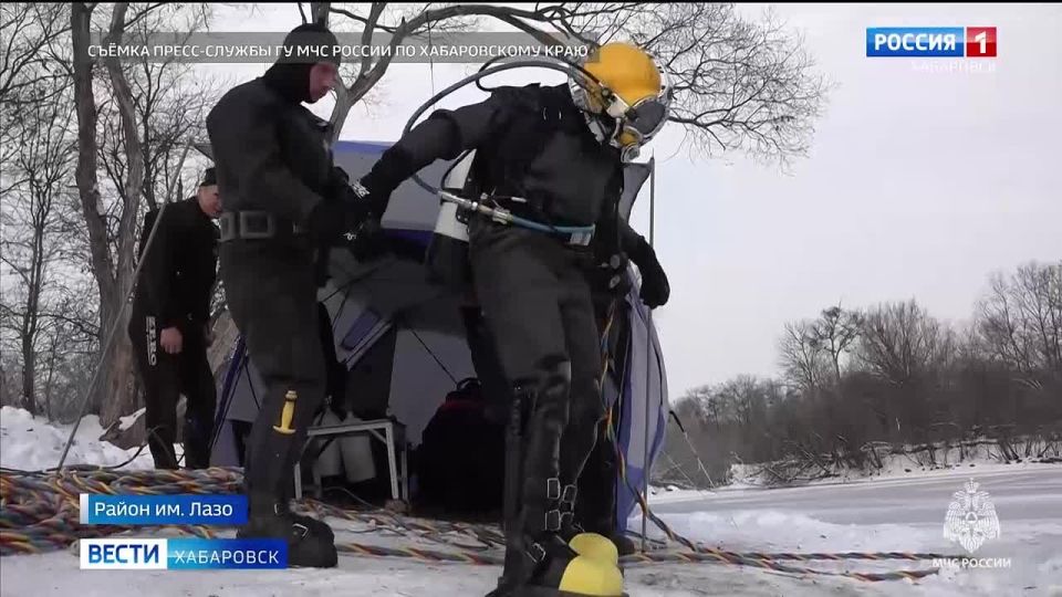 Водолазы Хабаровского края готовятся к зиме на озере Хака