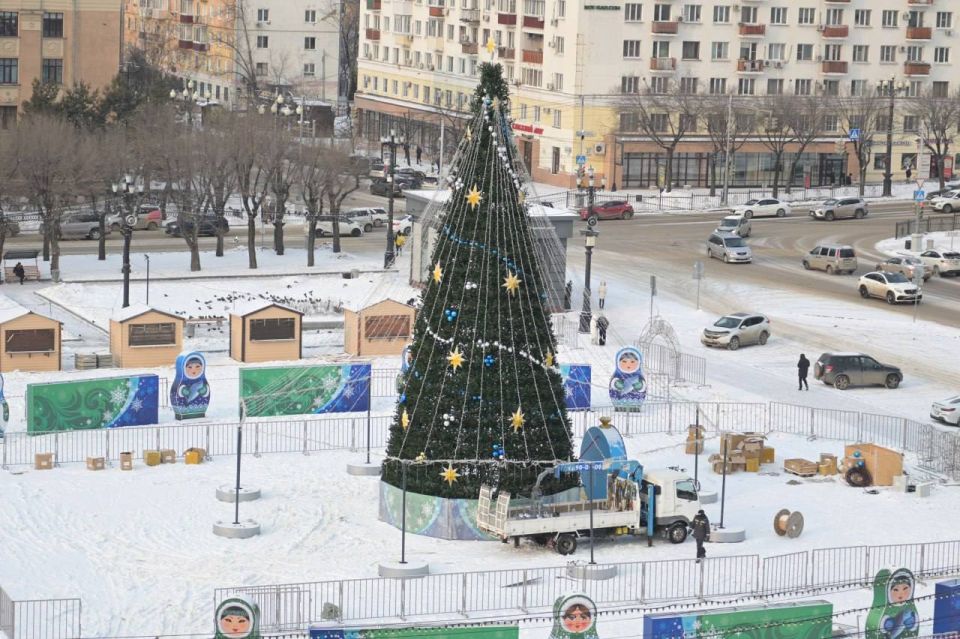 В Хабаровске зажгут огни на главной новогодней ёлке!