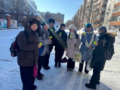 Сотрудники Госавтоинспекции города Хабаровска провели профилактическую акцию «Стань ярче на дорогах»