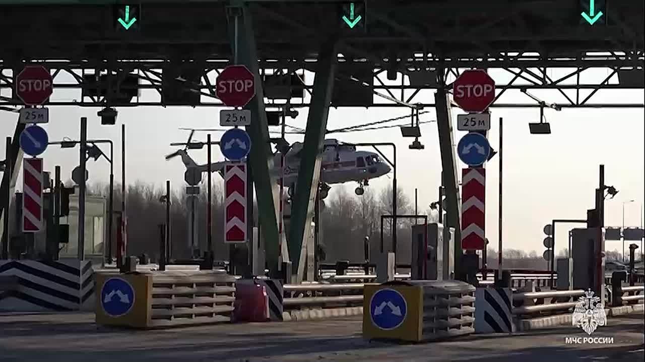 На трассе «Обход Хабаровска» прошло межведомственное учение по ликвидации последствий ДТП с возгоранием автобуса