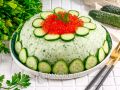 Лето в каждой порции: удивительный несладкий торт из огурцов для любого стола