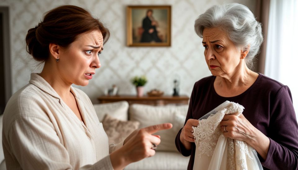 Свадебное платье, ставшее символом конфликта в семье