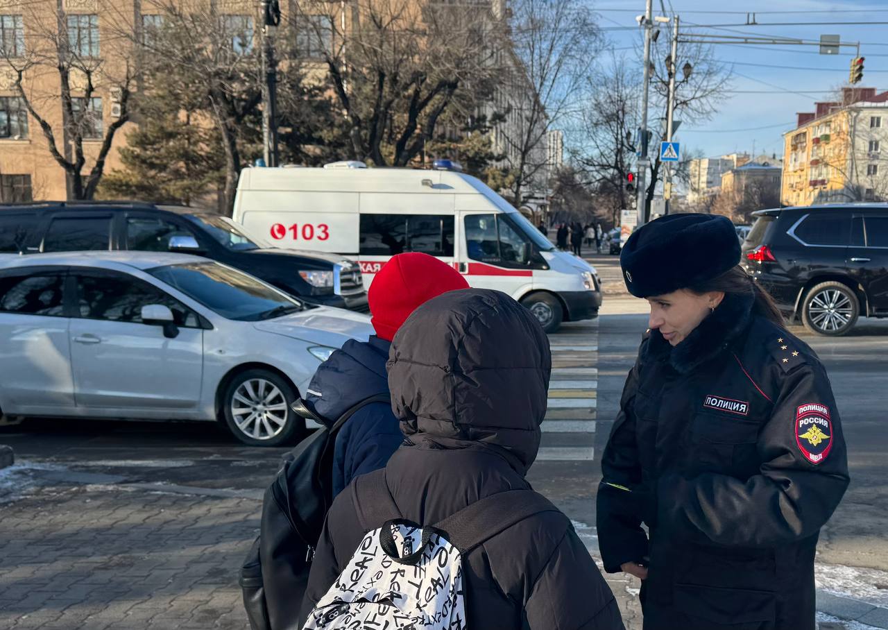 Сотрудники Госавтоинспекции города Хабаровска провели профилактическую акцию с пешеходами «Засветись» Сотрудники Госавтоинспекции города Хабаровска провели профилактическую акцию с пешеходами «Засветись»
