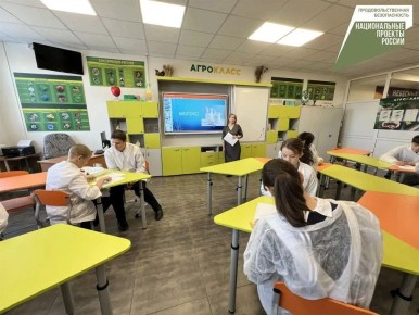 В крае появился первый агрокласс, оборудованный по нацпроекту