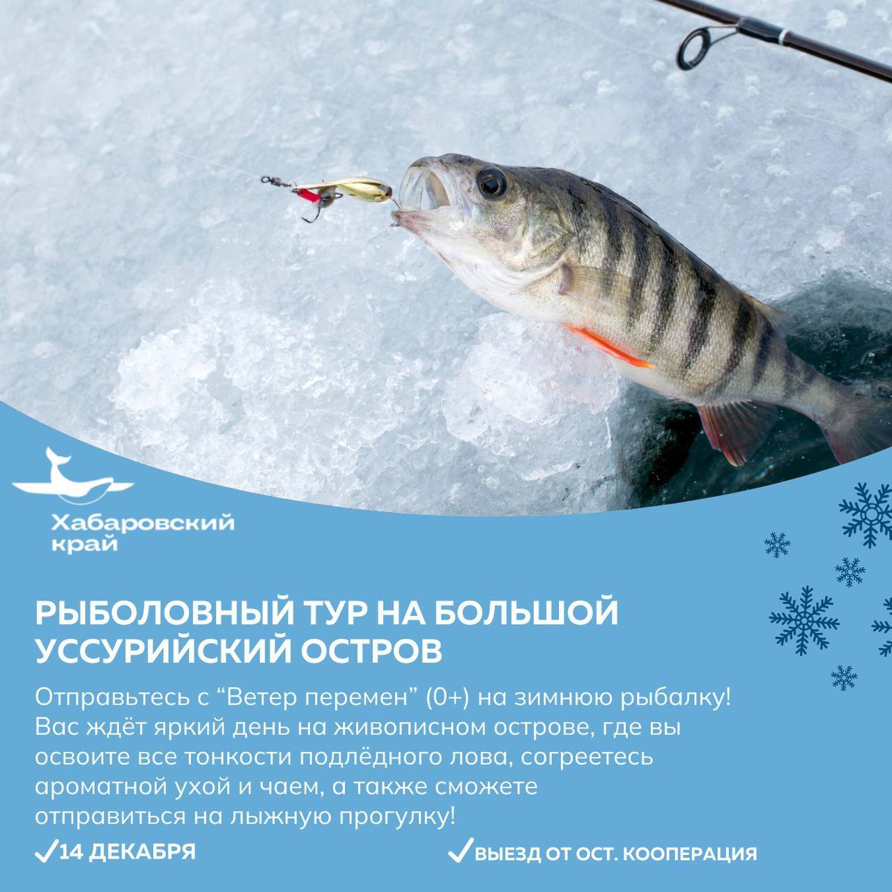 Отправиться в гастротур или открыть сезон зимней рыбалки приглашают жителей и гостей Хабаровского края Отправиться в гастротур или открыть сезон зимней рыбалки приглашают жителей и гостей Хабаровского края