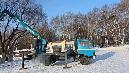 Набережная Комсомольска преображается к Новому году