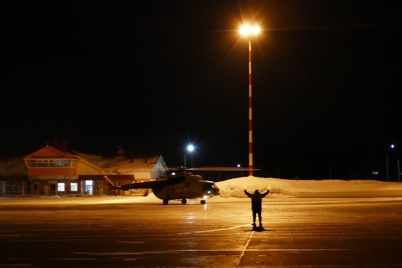 Аэропорт Николаевска очистили от снега