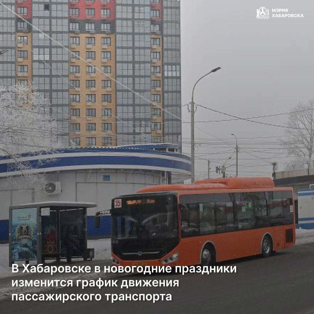 Как будет ходить пассажирский транспорт во время новогодних праздников?