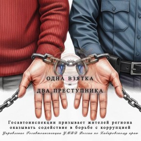 Госавтоинспекция Хабаровского края призывает жителей региона оказывать содействие в борьбе с коррупцией