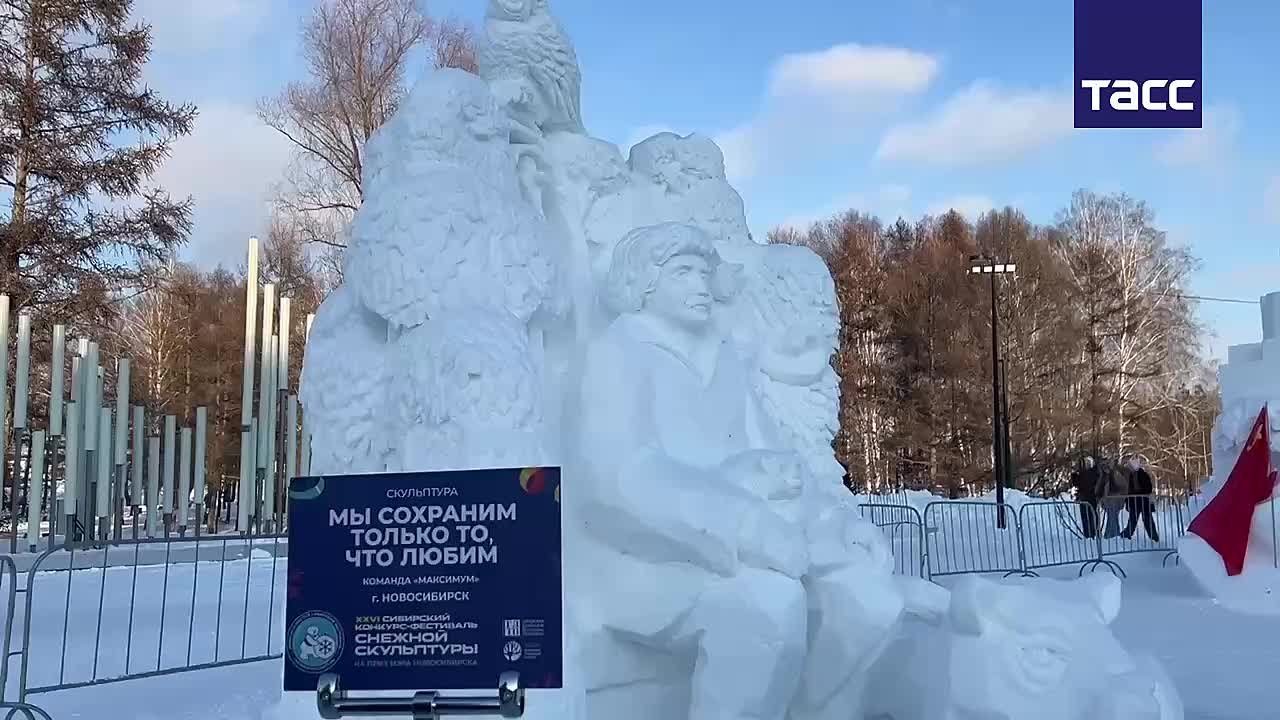 В Новосибирске прошел конкурс-фестиваль снежной скульптуры на приз мэра города