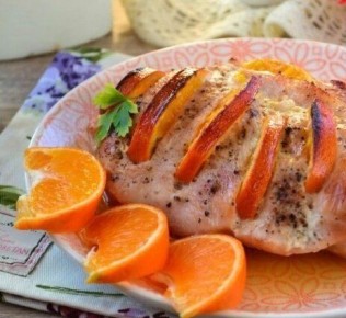 Праздничное филе индейки с мандаринами: яркий акцент на новогоднем столе