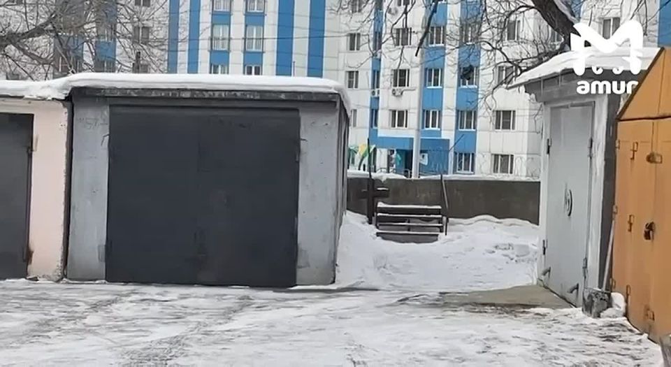 Колючей проволокой обнесли мусорку жители Хабаровска, чтобы защитить её от соседей