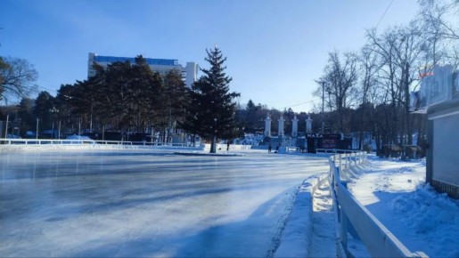 «Народный каток» в Хабаровске демонтировать пока не планируют