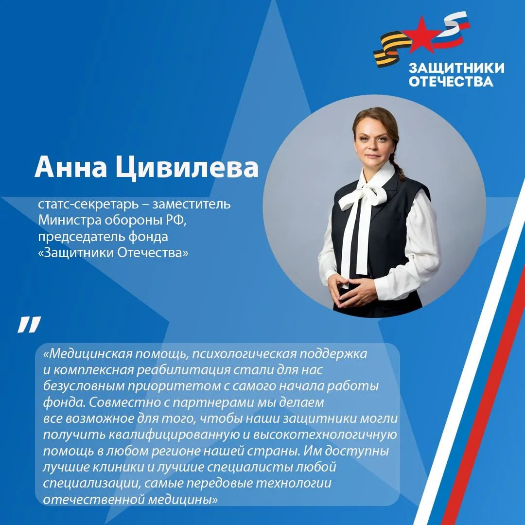 Фонд «Защитники Отечества» содействует в получении качественной медицинской помощи ветеранам СВО Фонд «Защитники Отечества» содействует в получении качественной медицинской помощи ветеранам СВО