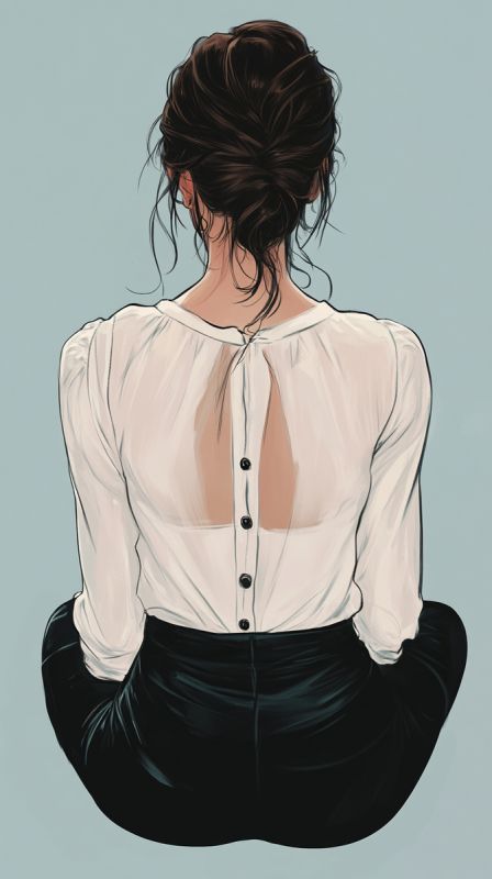 Почему пуговица на спине блузки — это больше, чем кажется?