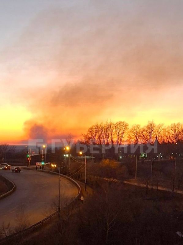 Горит левый берег Фото прислал наш подписчик