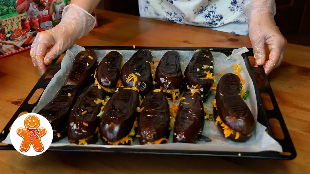 Фаршированные баклажаны на зиму