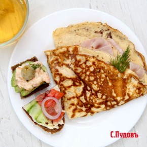 Неповторимый омлет с укропом и ветчиной