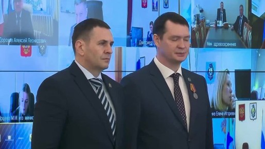 Дмитрий Демешин: По поручению Президента РФ Владимира Путина вручил медаль «За отвагу» и три медали «За храбрость» II степени пятерым участникам СВО