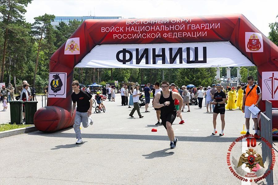 В Хабаровске Росгвардия провела спортивное мероприятие, посвященное Дню ветеранов боевых действий