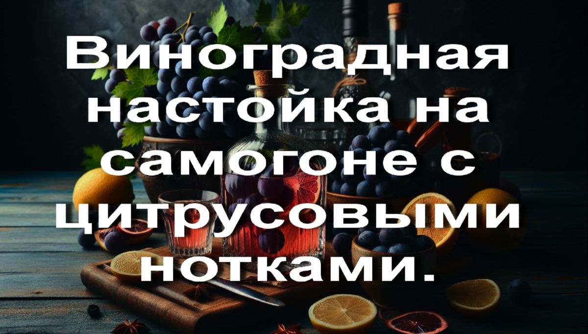 Виноградная настойка: легкость и свежесть цитрусов