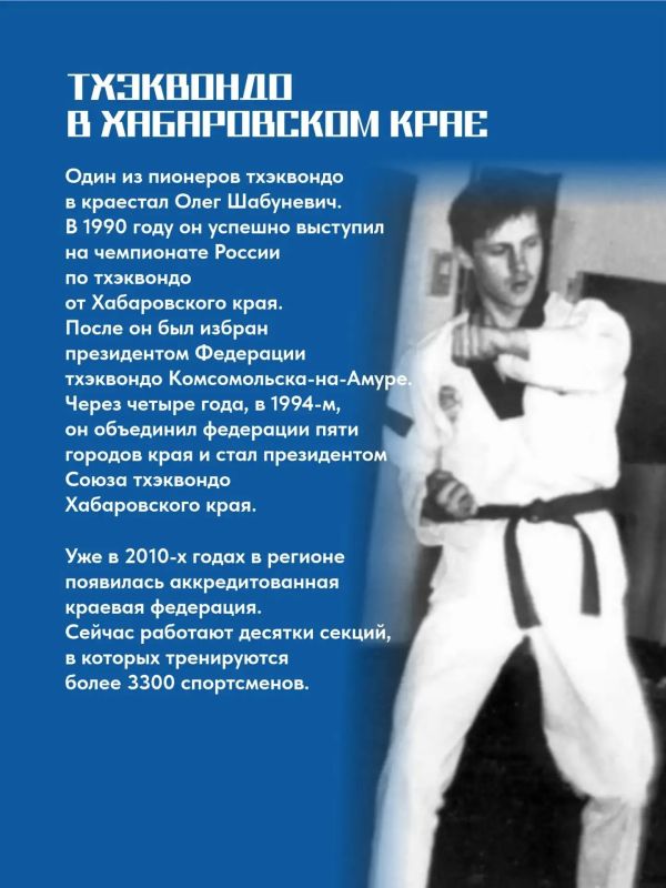 История тхэквондо в России и Хабаровском крае История тхэквондо в России и Хабаровском крае