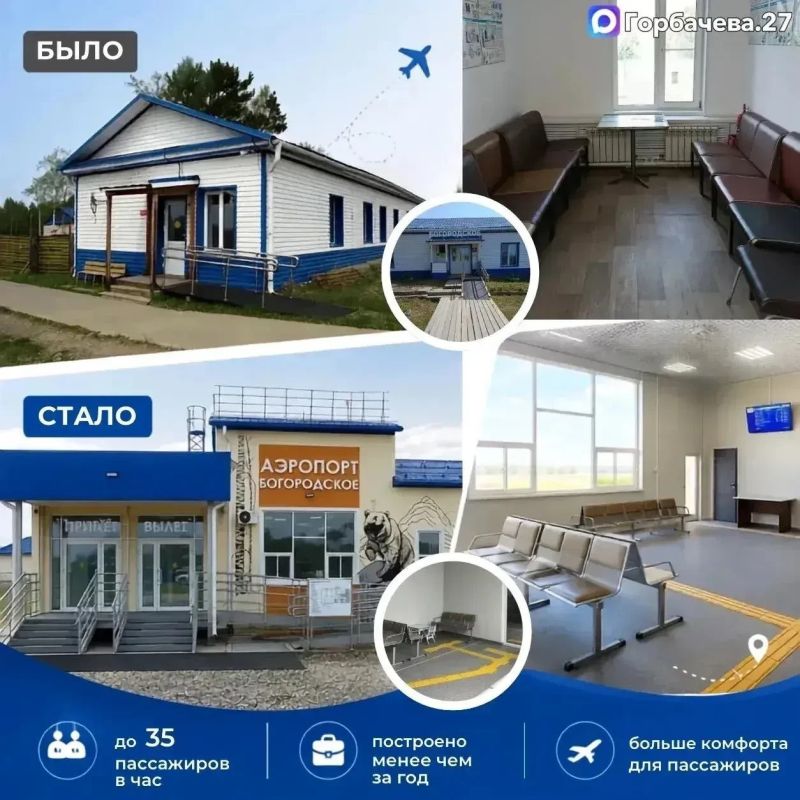 Новый терминал аэропорта открылся в селе Богородском Новый терминал аэропорта открылся в селе Богородском