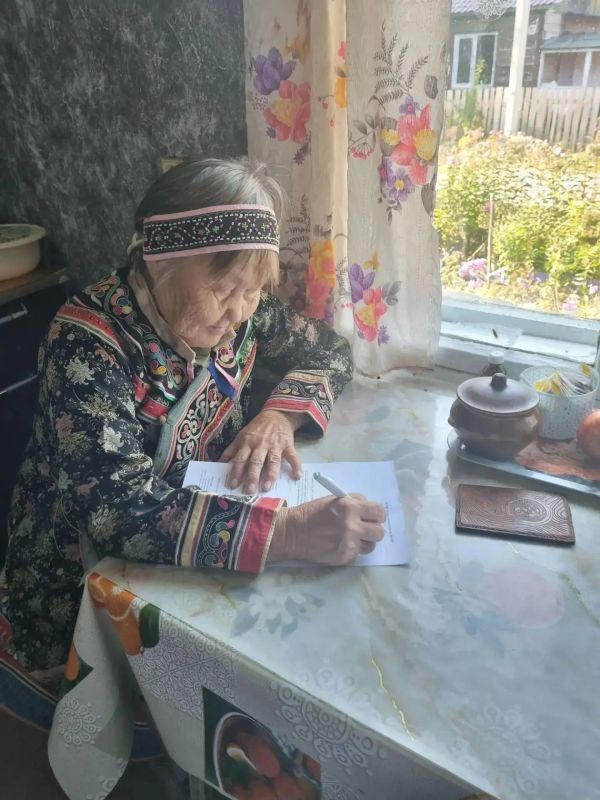 селе Гвасюги прошло надомное голосование —