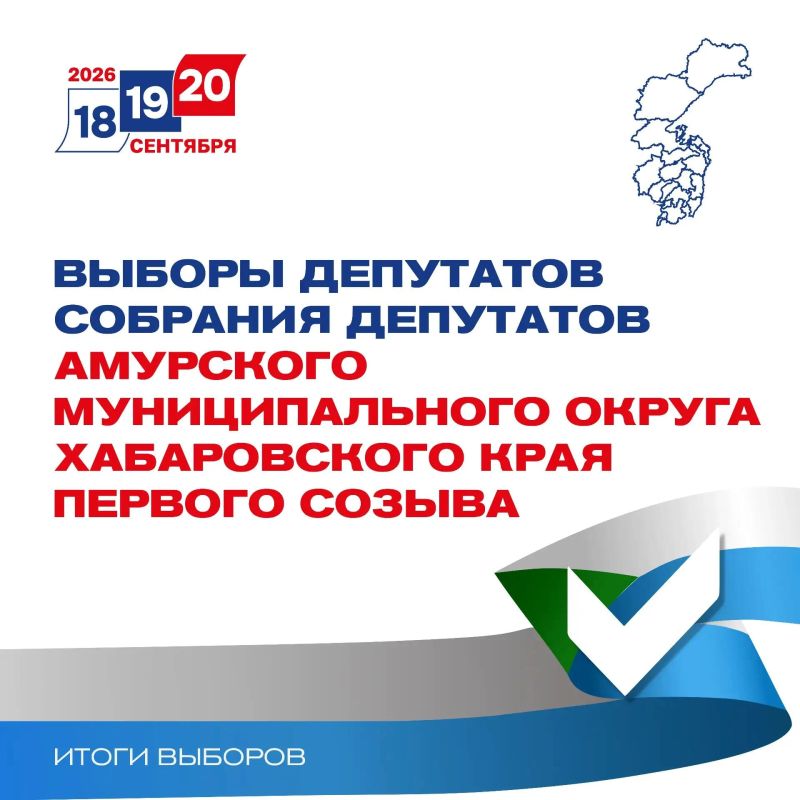 ИТОГИ ЕДГ 2026: Выборы депутатов Собрания депутатов Амурского муниципального округа первого созыва
