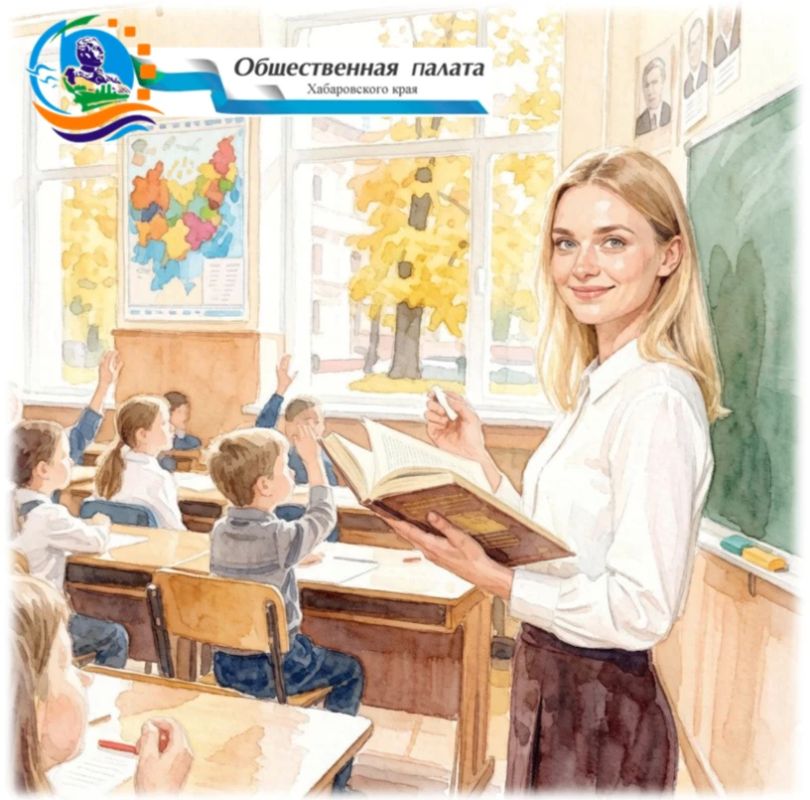 Общественная палата Хабаровского края сердечно поздравляет учителей, работников образования, педагогов с Днём учителя!