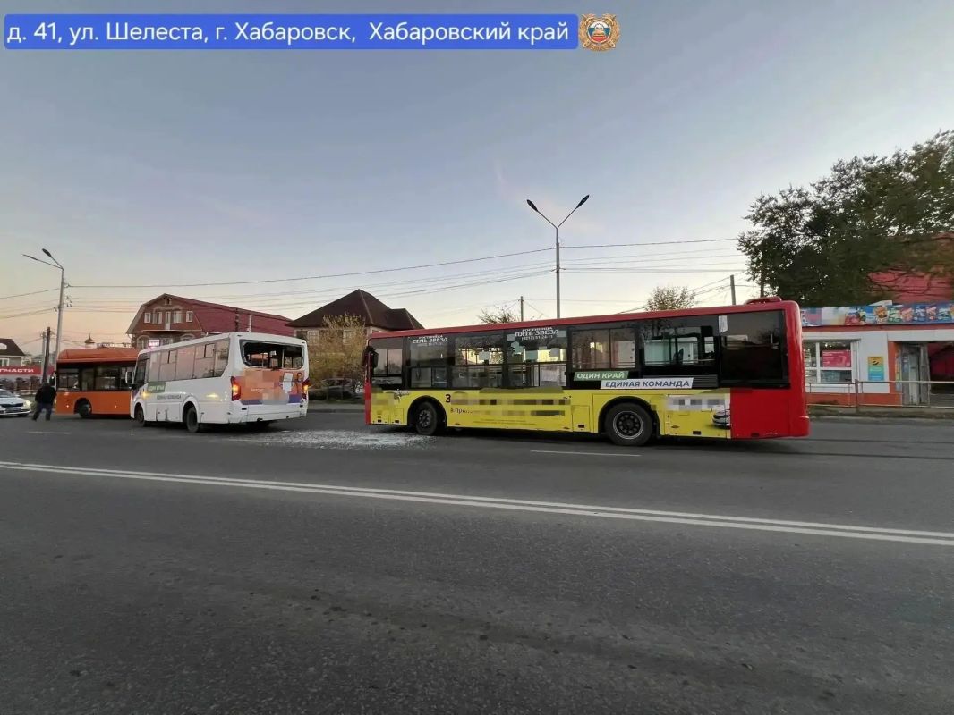 Тройное ДТП с автобусами произошло в Хабаровске