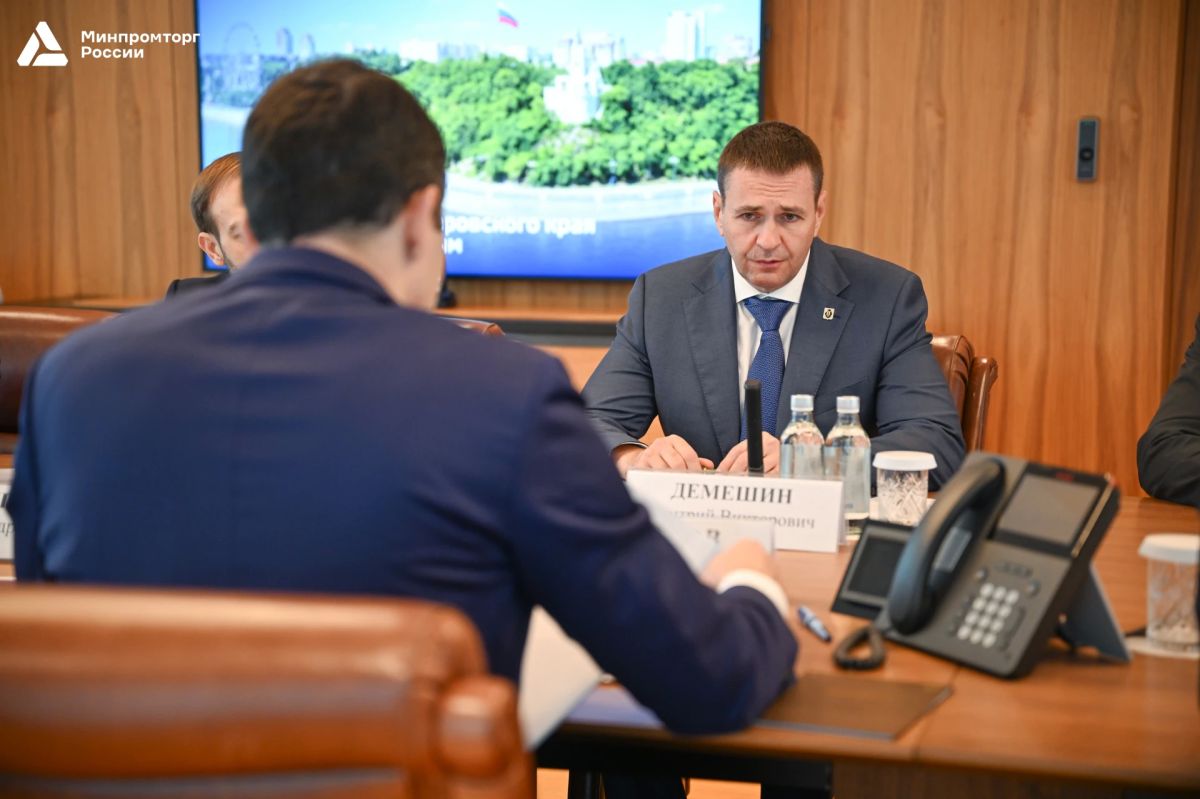В Минпромторге России обсудили промышленный потенциал Хабаровского края В Минпромторге России обсудили промышленный потенциал Хабаровского края