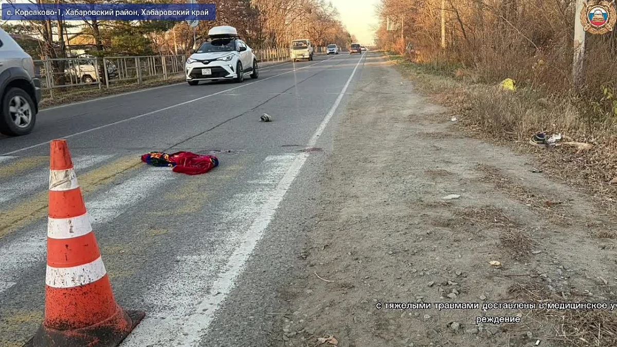 Два подростка получили тяжелые травмы в результате наезда в Хабаровском районе