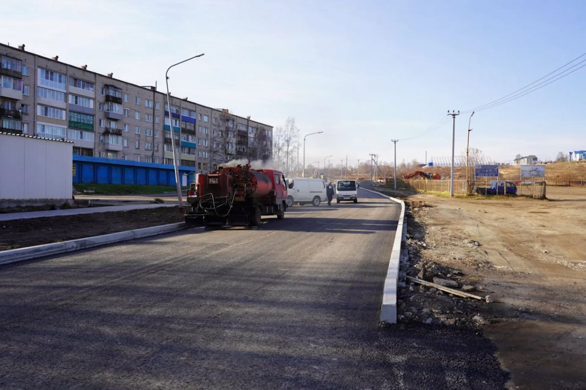 Ремонт улицы Цыганкова в Ванино завершат в ноябре Ремонт улицы Цыганкова в Ванино завершат в ноябре