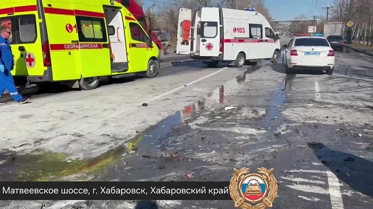 В столкновении с возгоранием в краевой столице получили травмы три человека