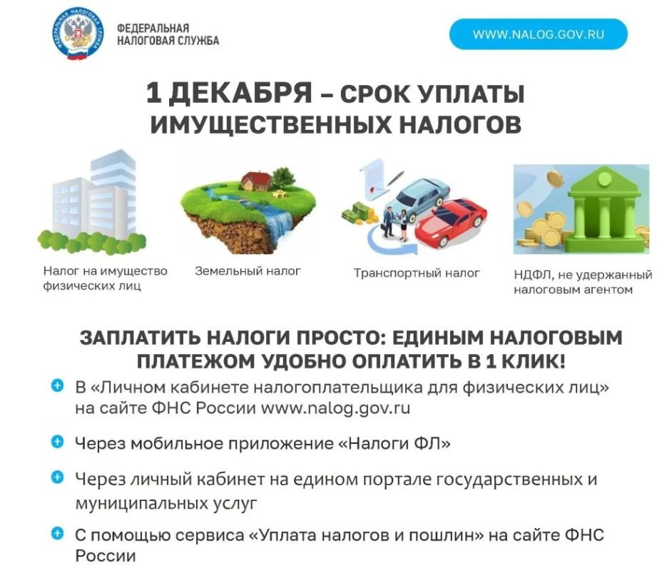 Уведомления на уплату транспортного и земельного налогов, налога на имущество физических лиц получат жители Хабаровского края, владеющие налогооблагаемым имуществом на правах собственников