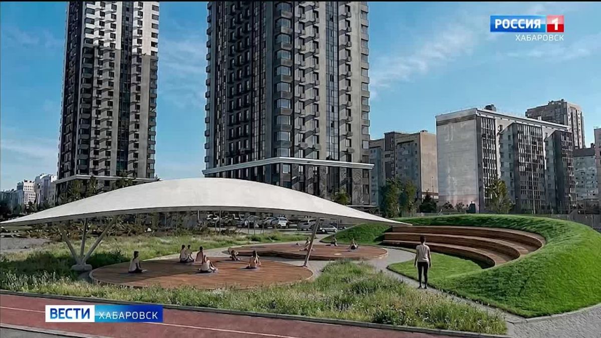 На Спортивной набережной Хабаровска появится площадка для занятий йогой