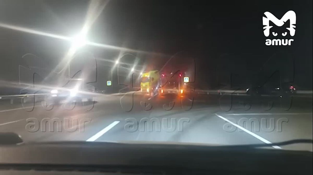 Из-за новой разметки в первые же сутки фура и грузовик расхлестались в Хабаровске